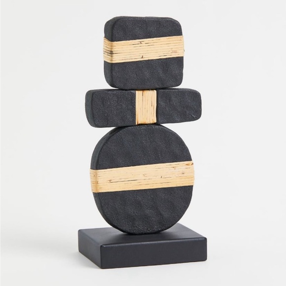 H&M metal and rattan sculpture - Picture 1 of 2